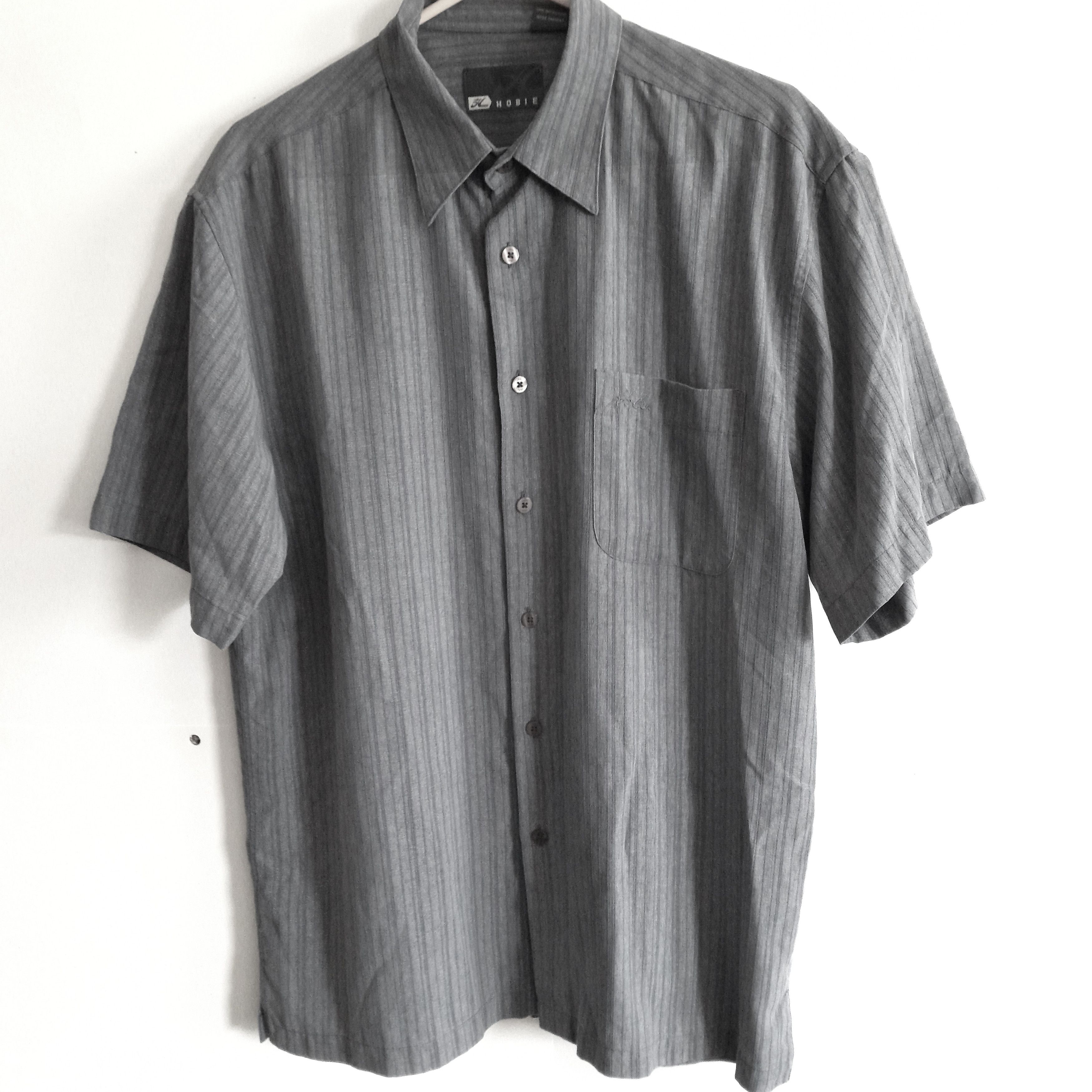 Other Hobie Men's Grey Button Up Shirt Short Sleeve Size US M / EU 48-50 / 2 - 1 Thumbnail
