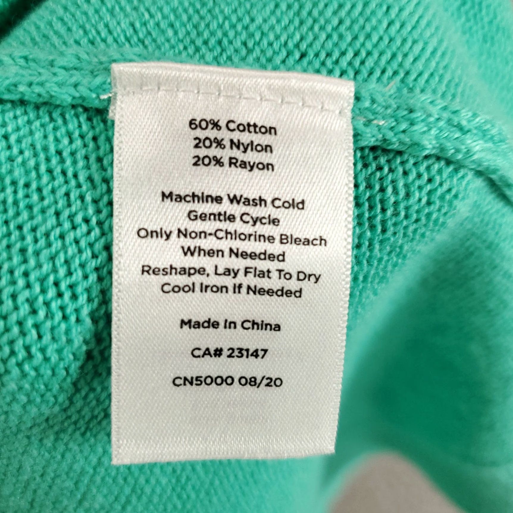Talbots Talbots Sweater Womens 1X Teal Knit Long Sleeve Pullover Boat Neck Casual Fall Winter Size XL / US 12-14 / IT 48-50 - 7 Thumbnail