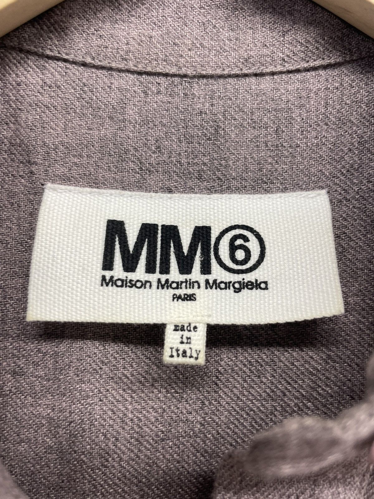 Maison Margiela MM6 Maxi Dress Collared Button High Low Viscose Purple Size S / US 4 / IT 40 - 4 Thumbnail