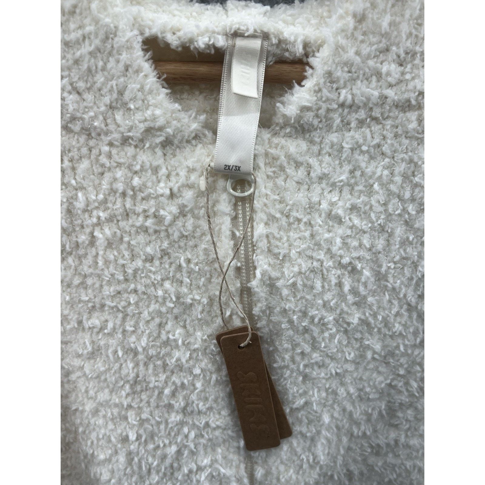 SKIMS Skims Fuzzy Fleece Teddy Bear Full Sweatshirt Women’s 2X/3X Size XXL / US 16-18 / IT 52-54 - 3 Thumbnail