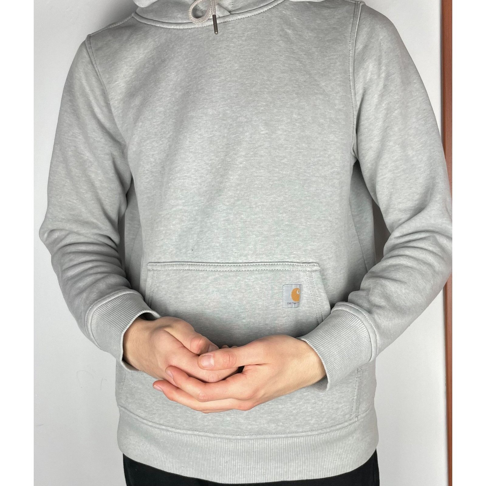 Carhartt × Vintage Carhartt Women's Gray Cotton Long Sleeve Hoodie Small (4-6) Size S / US 4 / IT 40 - 2 Thumbnail