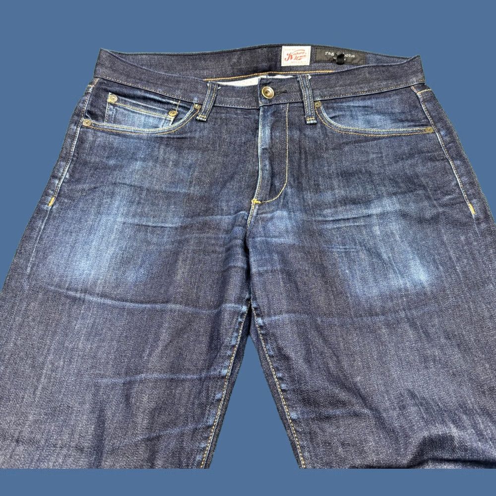 Rag & Bone rag & bone Jeans 32x28 Kaihara Denim Slim Button 5-Pocket Blue Mens Pants Japan Vintage No Size US 32 / EU 48 - 1 Thumbnail
