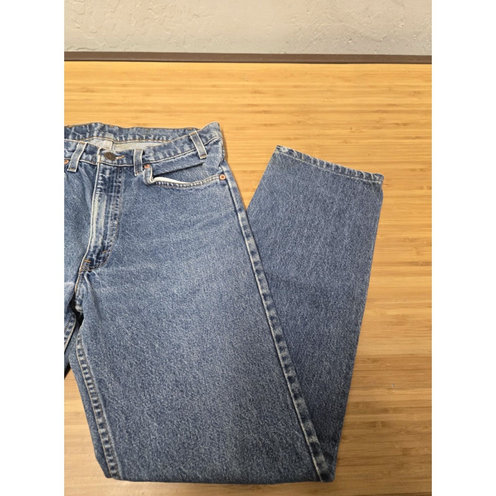 Levi's VINTAGE Levi's 505 Jeans Mens 32x32 Blue Denim Straight Leg Made USA 90s Size US 32 / EU 48 - 5 Thumbnail