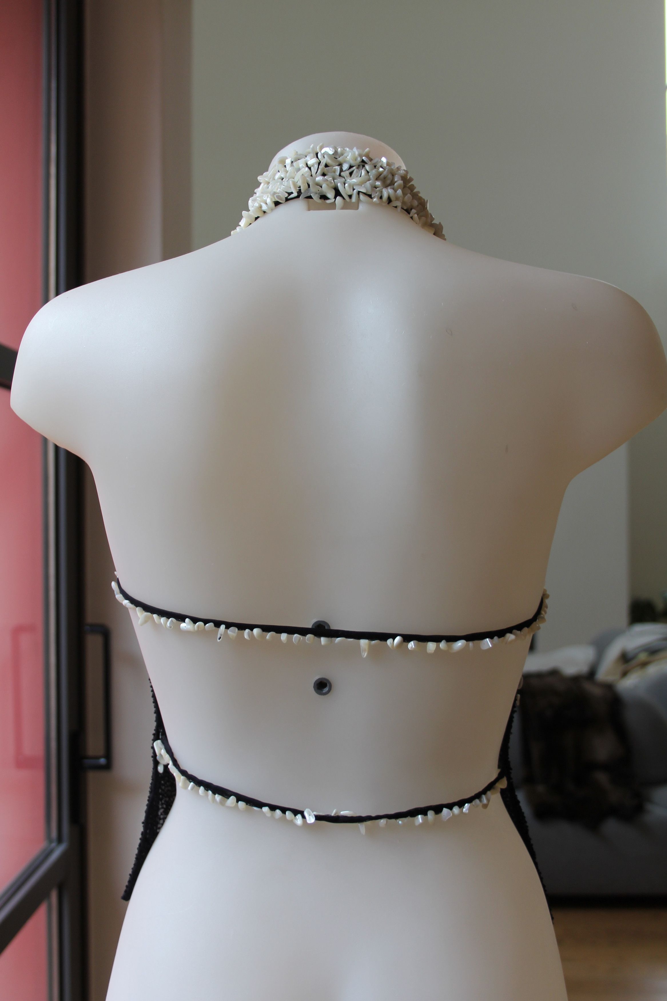 Versace Silk mother-of-pearl beads Halter Top Size S / US 4 / IT 40 - 4 Thumbnail