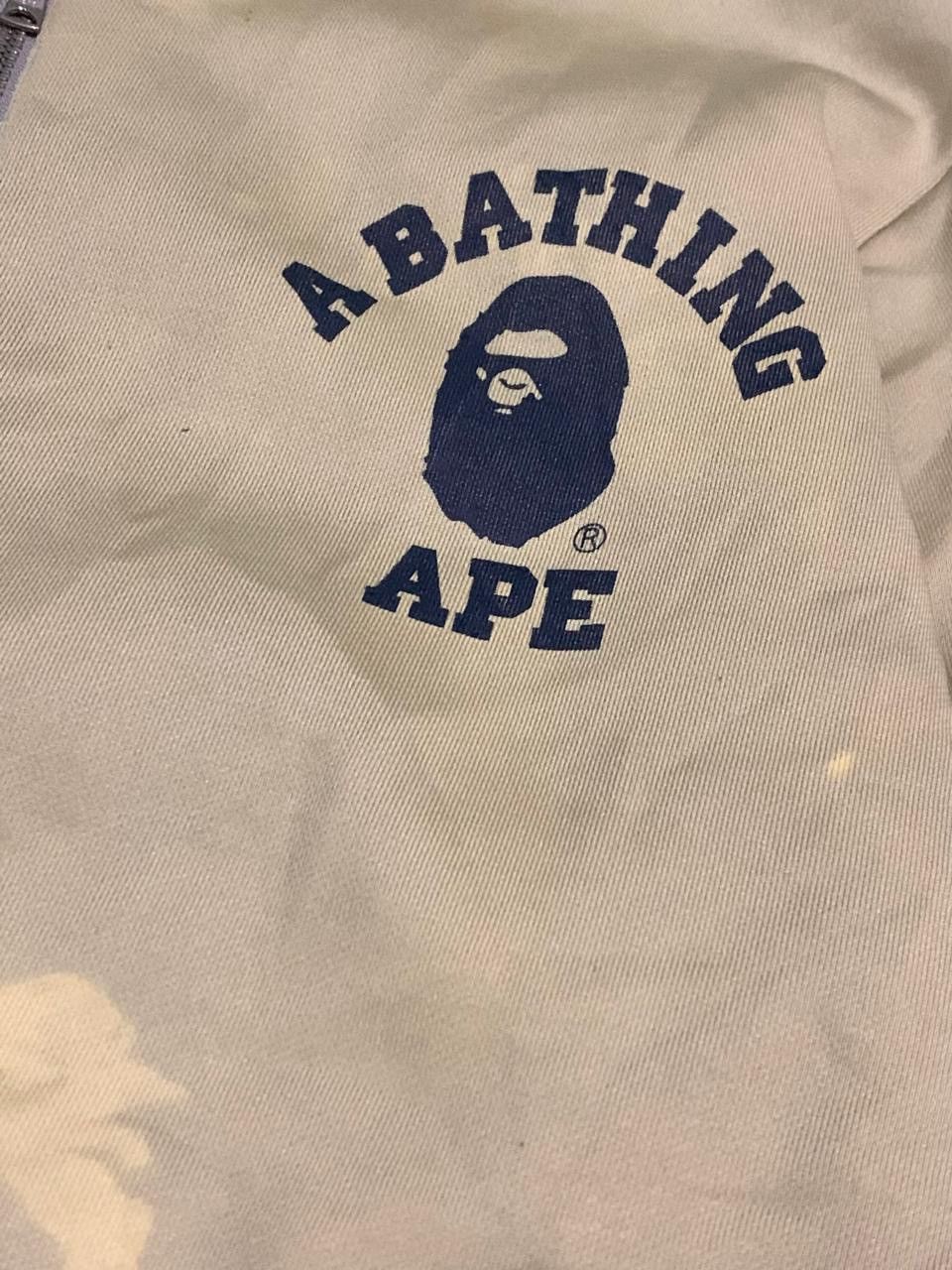 Bape × Vintage Vintage 90s Bape Logo Varsity Jacket Size US M / EU 48-50 / 2 - 6 Thumbnail