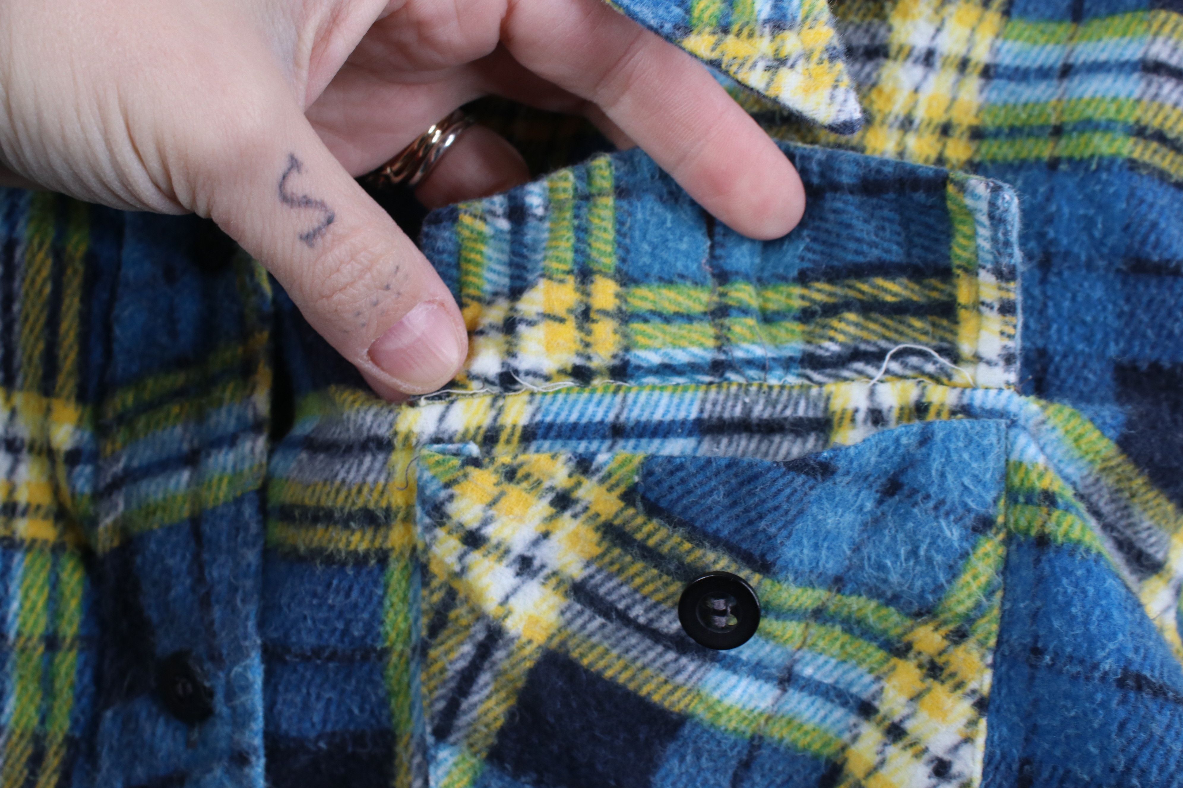 Vintage Vintage 70s Streetwear Dagger Flannel Button Shirt Plaid Size XS / US 0-2 / IT 36-38 - 5 Thumbnail