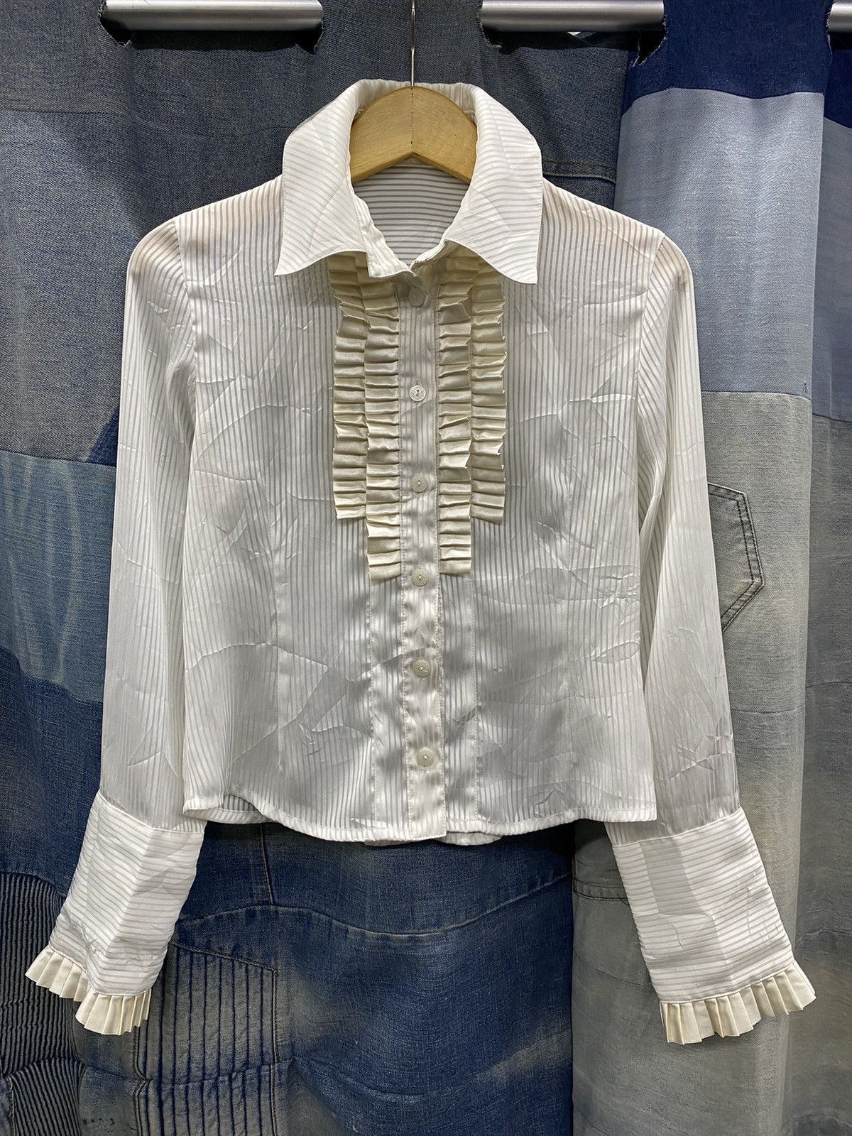 If Six Was Nine × Japanese Brand ISSEY MIYAKE YOHJI STYLE blouses alice & the pirates Size S / US 4 / IT 40 - 10 Thumbnail