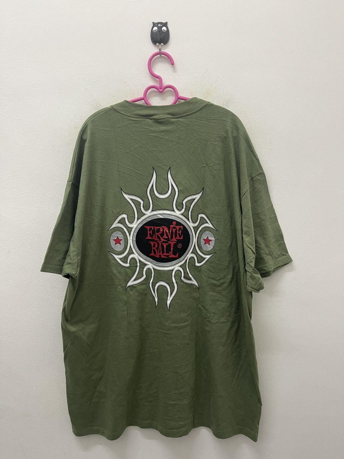Band Tees Rare Vintage ERNIE BALL Flame Spell Out Big Logo Promo Tee Size US XL / EU 56 / 4 - 1 Thumbnail