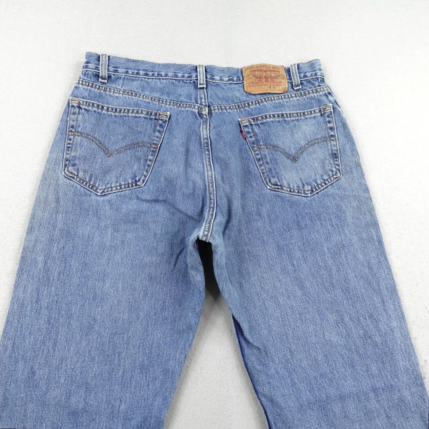 Levi's VINTAGE Levi's Jeans 36x30 Blue Denim Regular Straight Y2K Faded Grunge Mens Size US 36 / EU 52 - 5 Thumbnail