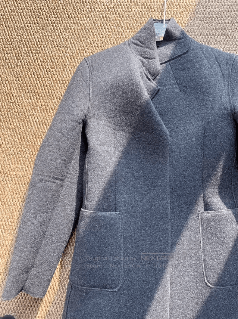 Comme des Garcons Comme Des Garcons Dark gray wool stand collar coat Size S / US 4 / IT 40 - 2 Thumbnail