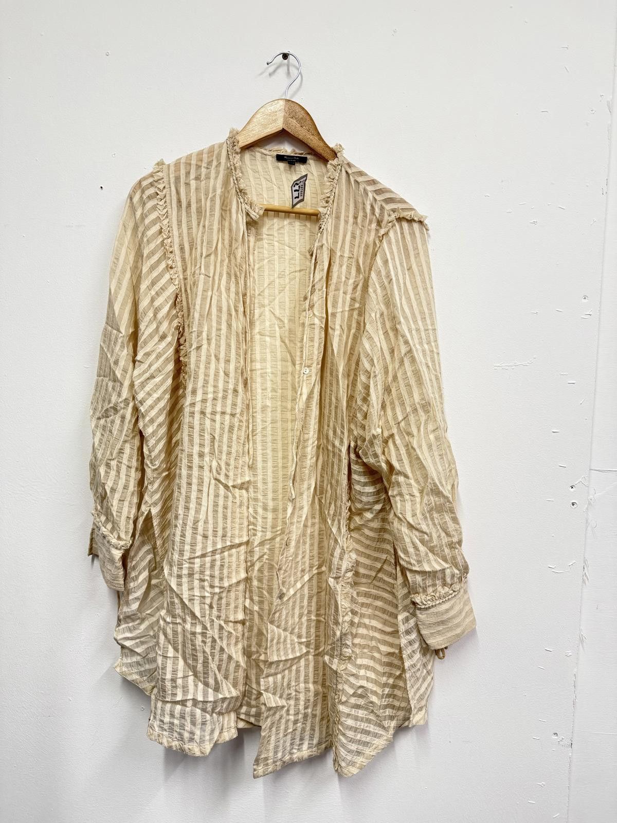 Massimo Dutti Massimo Dutti Women's Long Sleeve Striped Shirt Size ONE SIZE - 1 Thumbnail