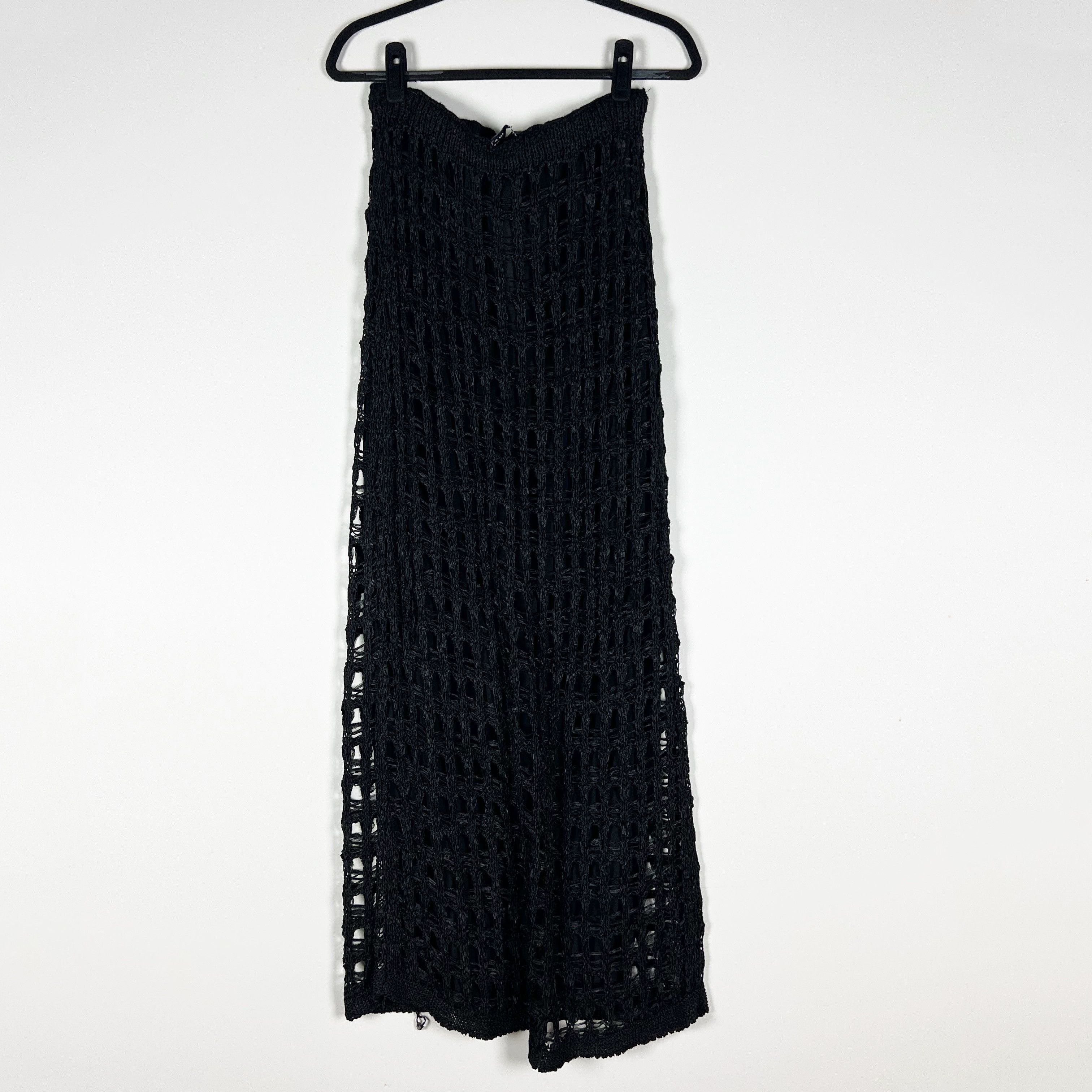 Zara NEW Zara Raffia Crochet Knit Fish Net Mid Size 28" / US 6 / IT 42 - 4 Thumbnail