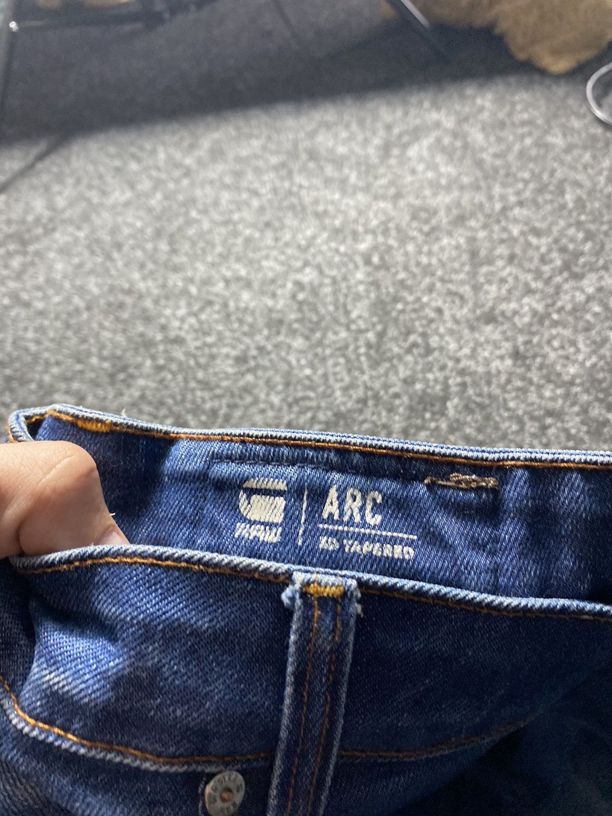 G-Star 🔥PUNK OPIUM G STAR TAPERED STRAIGHT ARC GOTHIC JEANS Y2k Size US 35 - 7 Thumbnail