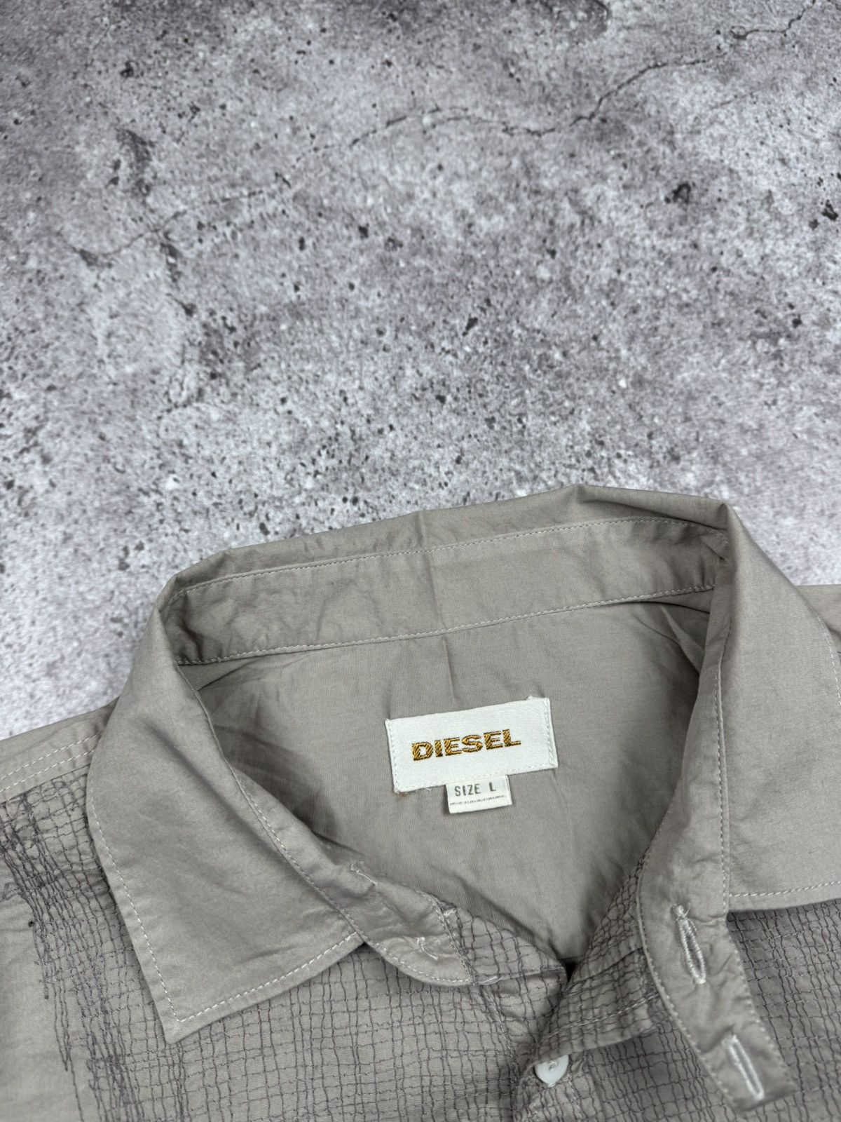 Diesel Vintage Diesel Cowboy Western Embroidered Striped Shirt Size US L / EU 52-54 / 3 - 5 Thumbnail