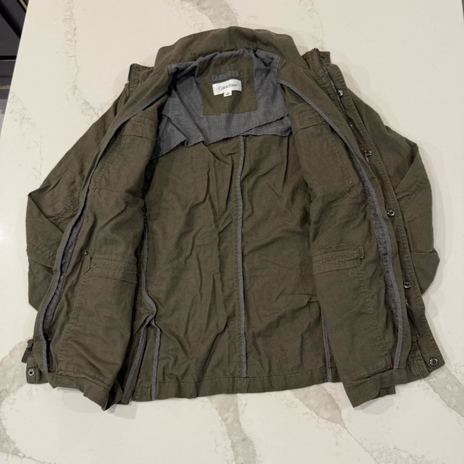 Calvin Klein Calvin Klein Military Style Utility Field Jacket Women Small Size S / US 4 / IT 40 - 4 Thumbnail