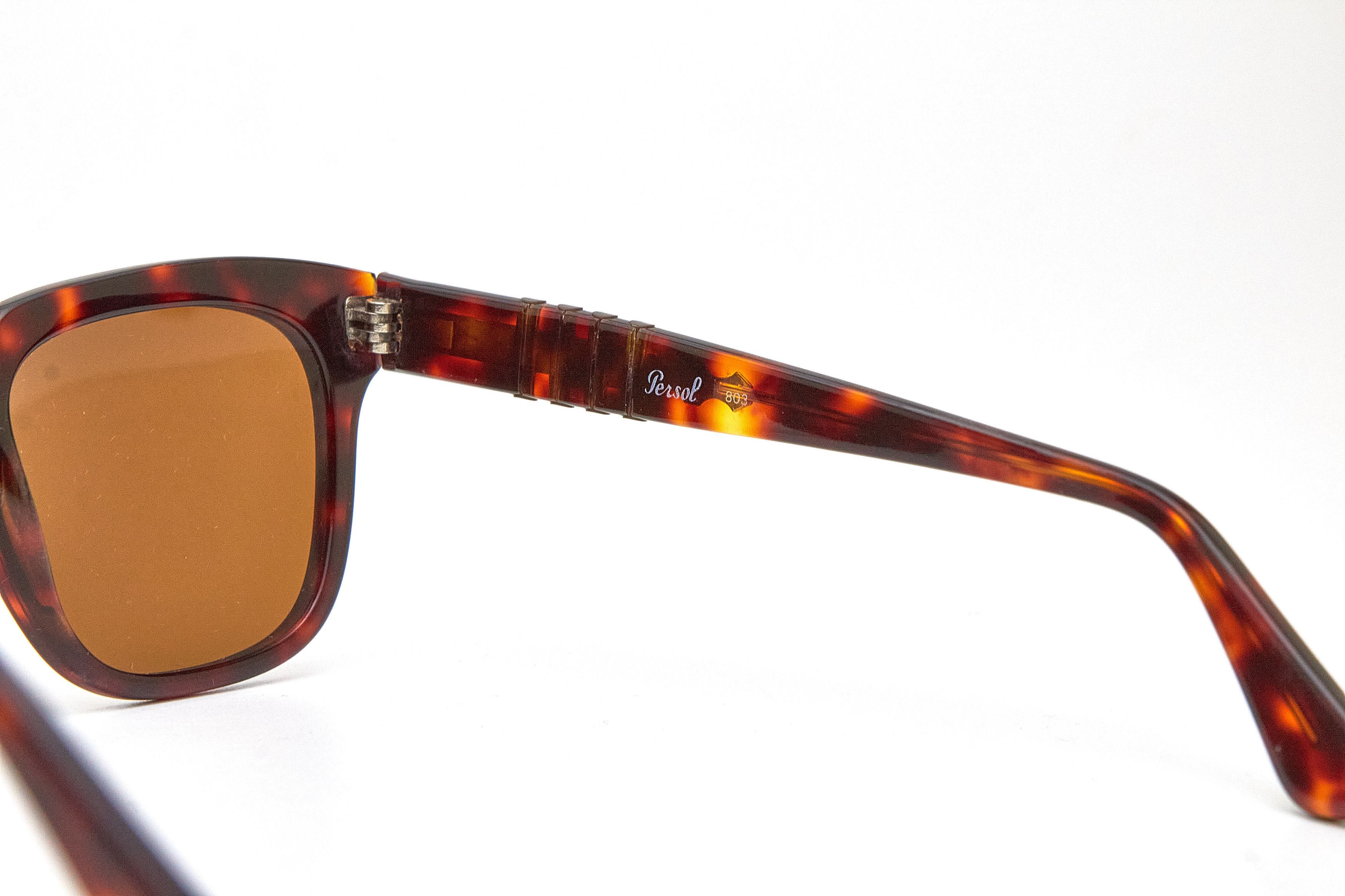 Persol PERSOL RATTI 803 chunky tortoise shell vintage 80s Hipsters Size ONE SIZE - 6 Thumbnail
