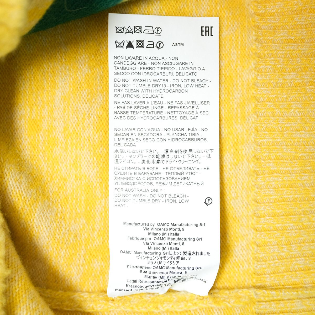 OAMC OAMC 2021AW SPRING SUN AUTUMN TINTS CREW NECK SWEATER Size US S / EU 44-46 / 1 - 8 Thumbnail
