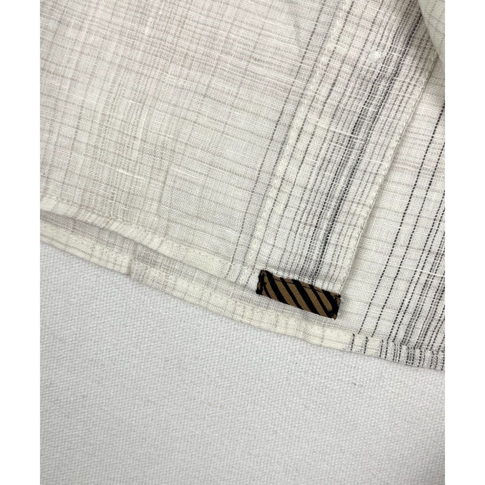 Billy Reid Billy Reid Banks Shirt Mens XS White Line Plaid Linen Button Up Short Sleeve NEW Size US XS / EU 42 / 0 - 6 Thumbnail