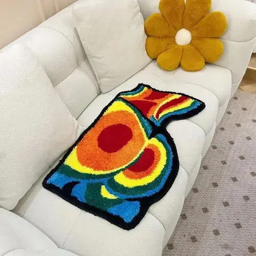 Vintage Sexy Butt Temperature Creative Door Mat Soft Tufted Rug Size ONE SIZE - 4 Thumbnail