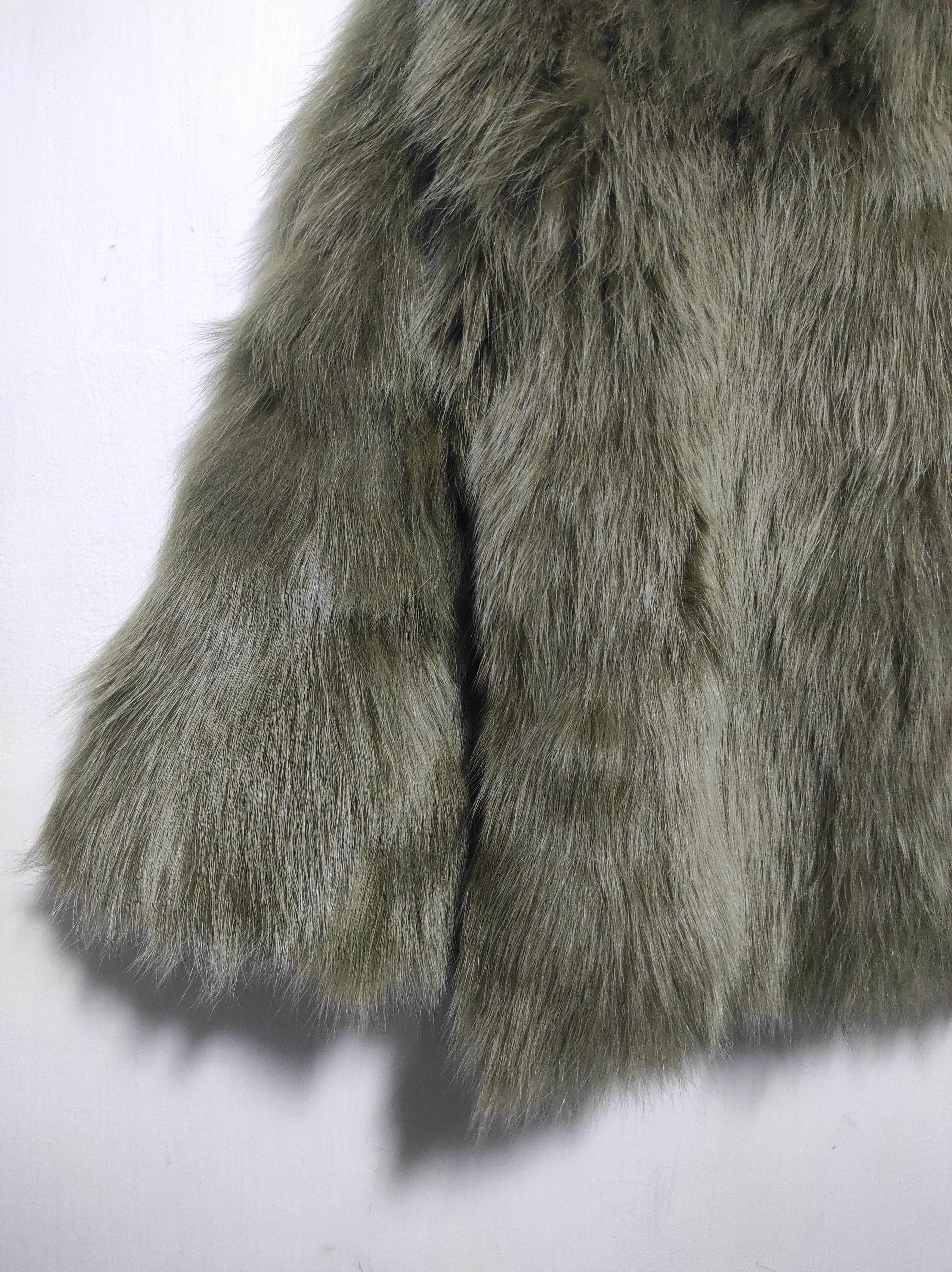 If Six Was Nine Li Hua Faux Fur Designer Winter Parka Coat Size S / US 4 / IT 40 - 15 Thumbnail