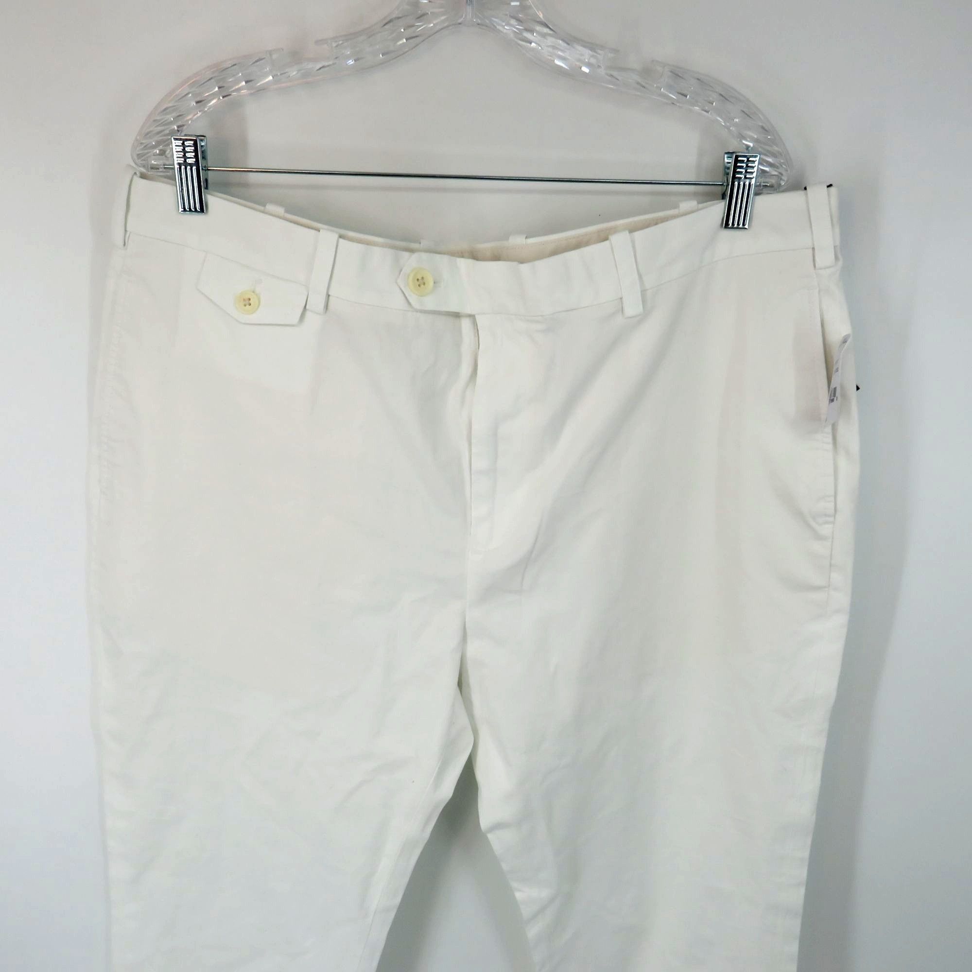 Brooks Brothers Brooks Brothers Milano Fit Mens White Chino Pants 40x32 Casu Size US 40 / EU 56 - 2 Thumbnail