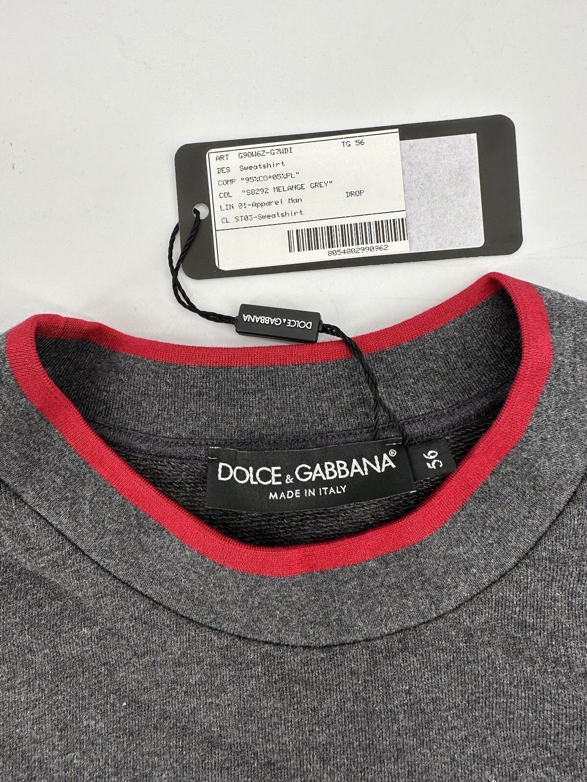Dolce & Gabbana Size-56/XXXL Dolce&Gabbana Men's Sweatshirt Size US XXL / EU 58 / 5 - 5 Thumbnail