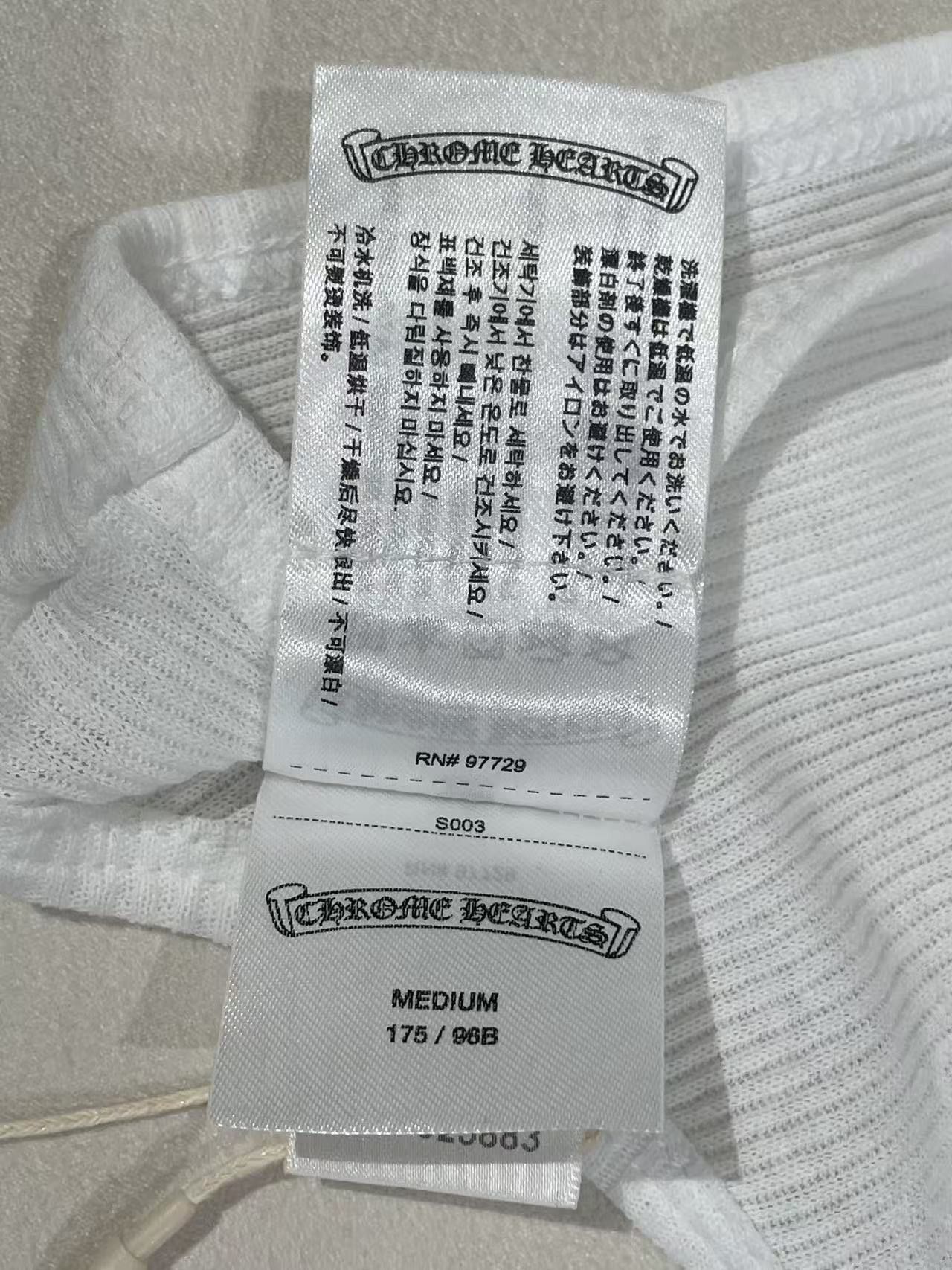 Chrome Hearts Chrome Hearts Neck Logo White Tank Top Size M / US 6-8 / IT 42-44 - 17 Thumbnail