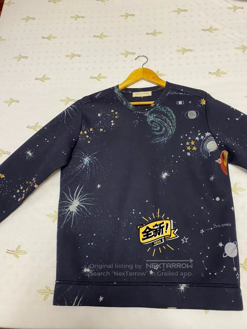Valentino Valentino Starry sky space cotton sweatshirt Size US XS / EU 42 / 0 - 1 Thumbnail