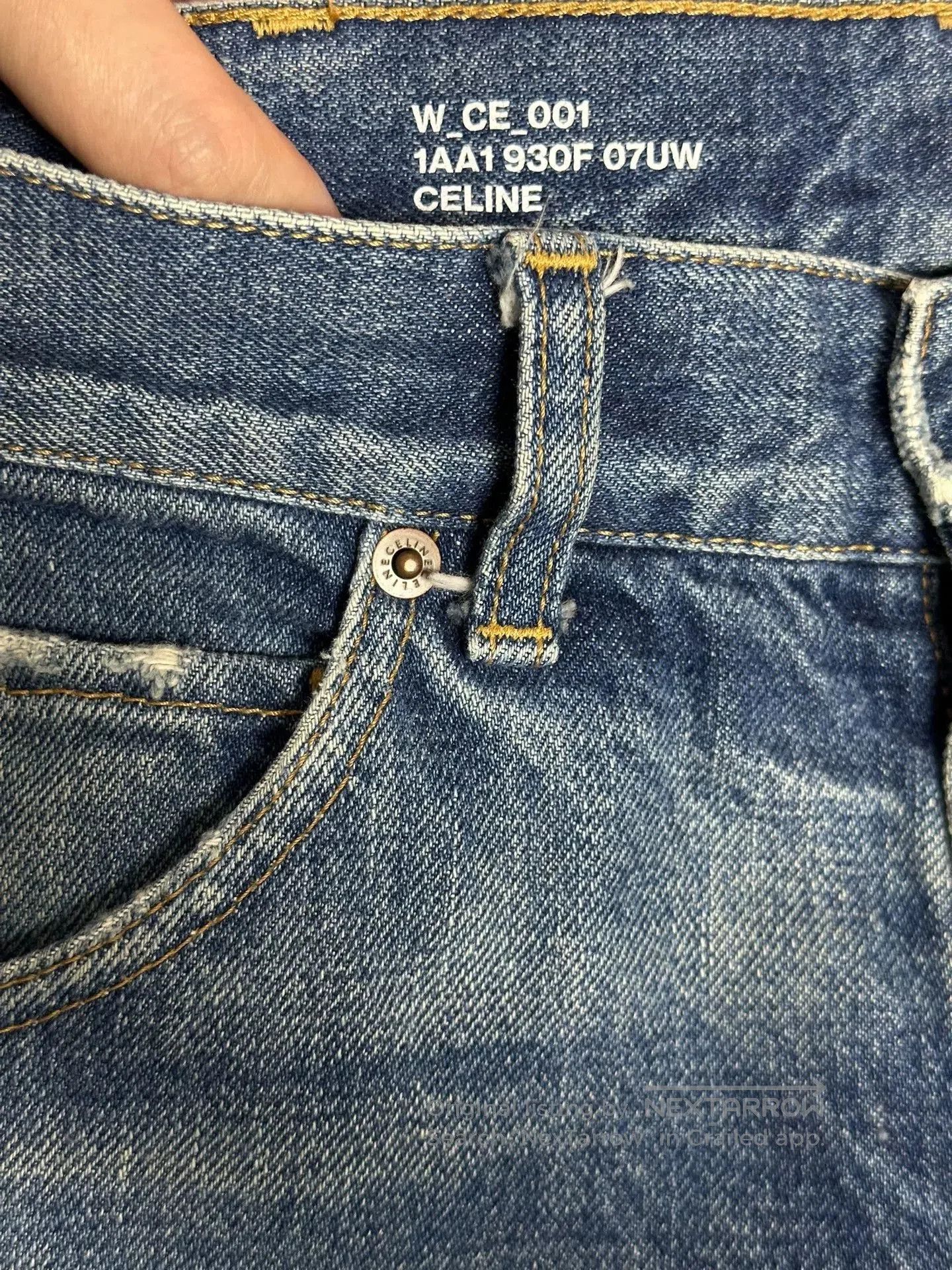 Celine celine blue wash flared denim pants. Size 25" / US 0 / IT 36 - 6 Thumbnail