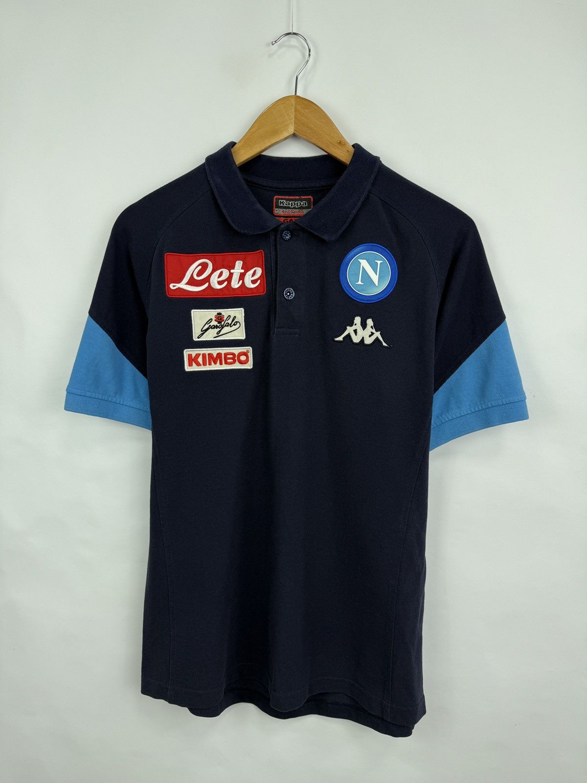Kappa 🇮🇹 Vintage Y2K Kappa Napoli Italy Soccer Polo T-Shirt Rare Size US L / EU 52-54 / 3 - 4 Thumbnail