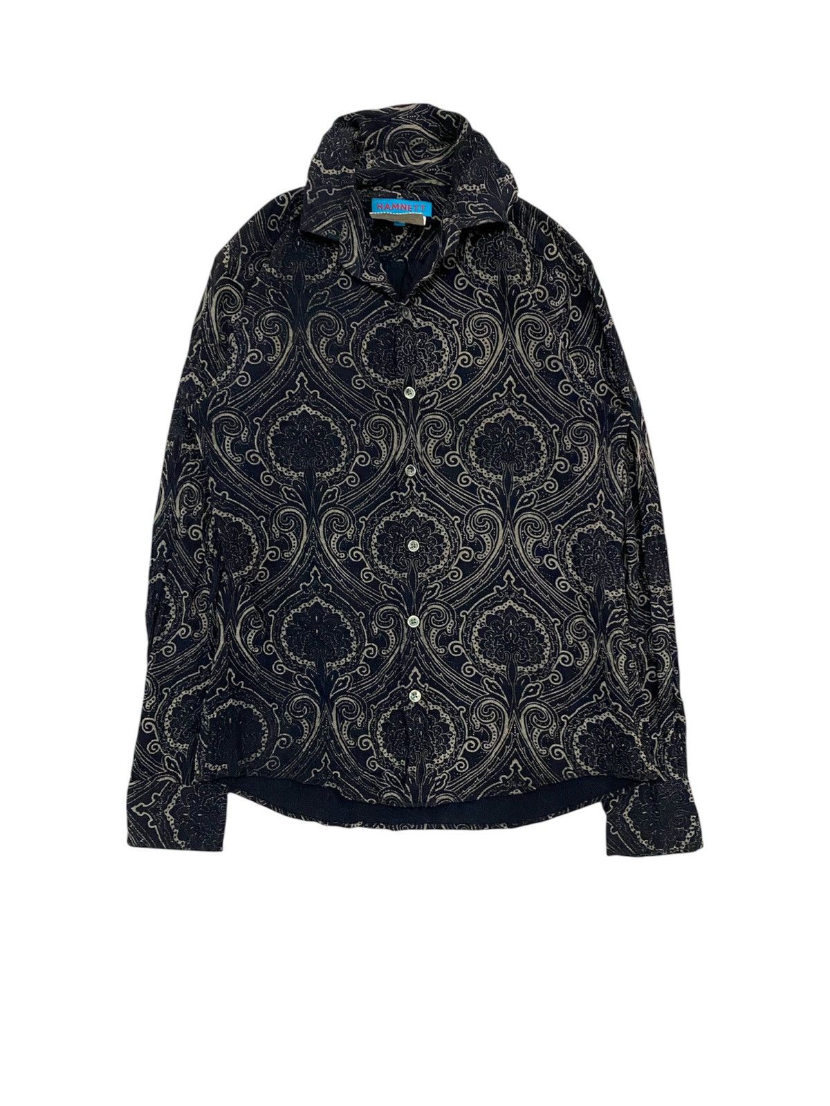Katharine Hamnett London 2000s 100% rayon Tribal Paisley Size US M / EU 48-50 / 2 - 1 Thumbnail