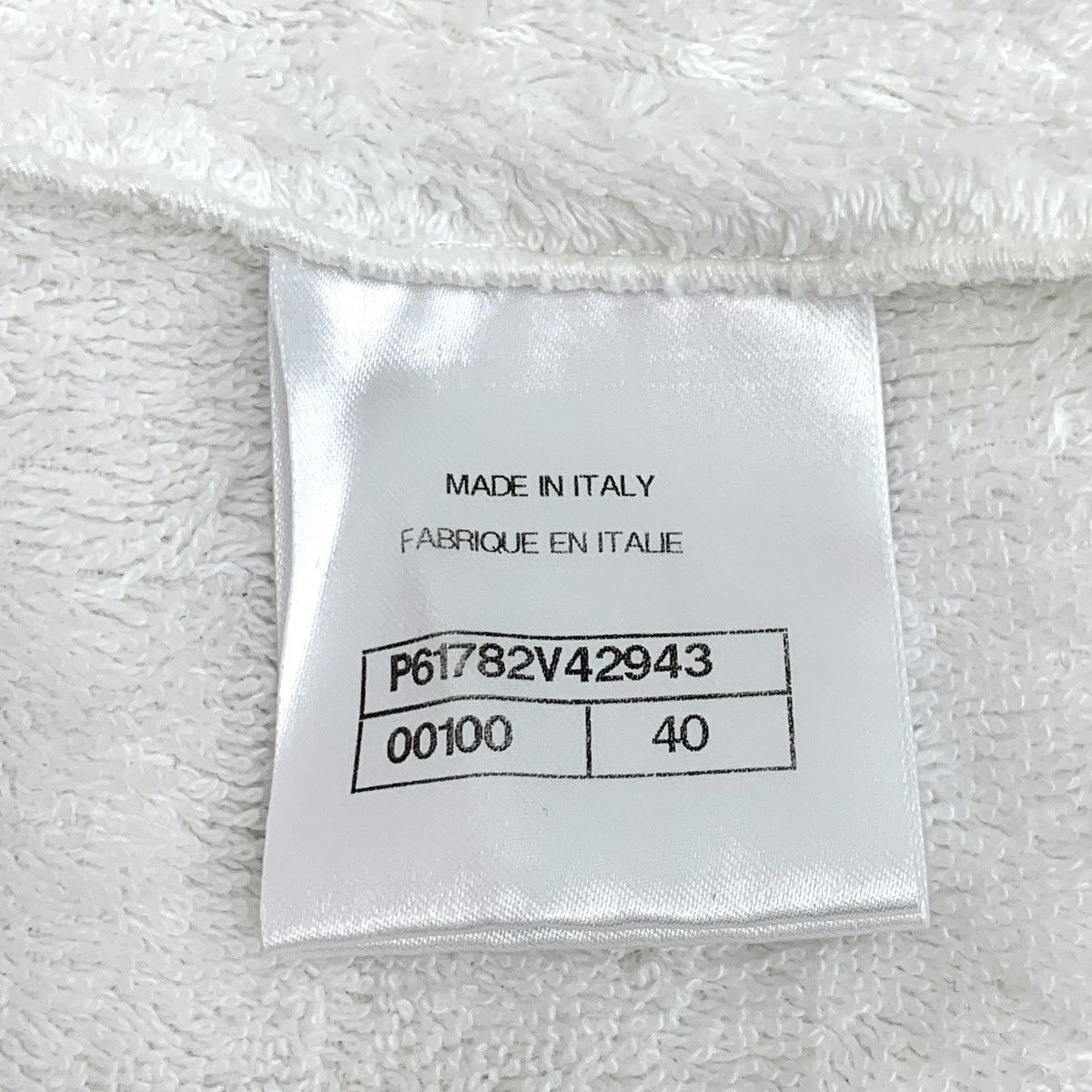 Chanel Chanel White Logo Embroidered Sleeveless Towel Vest K26WX Size S / US 4 / IT 40 - 7 Thumbnail
