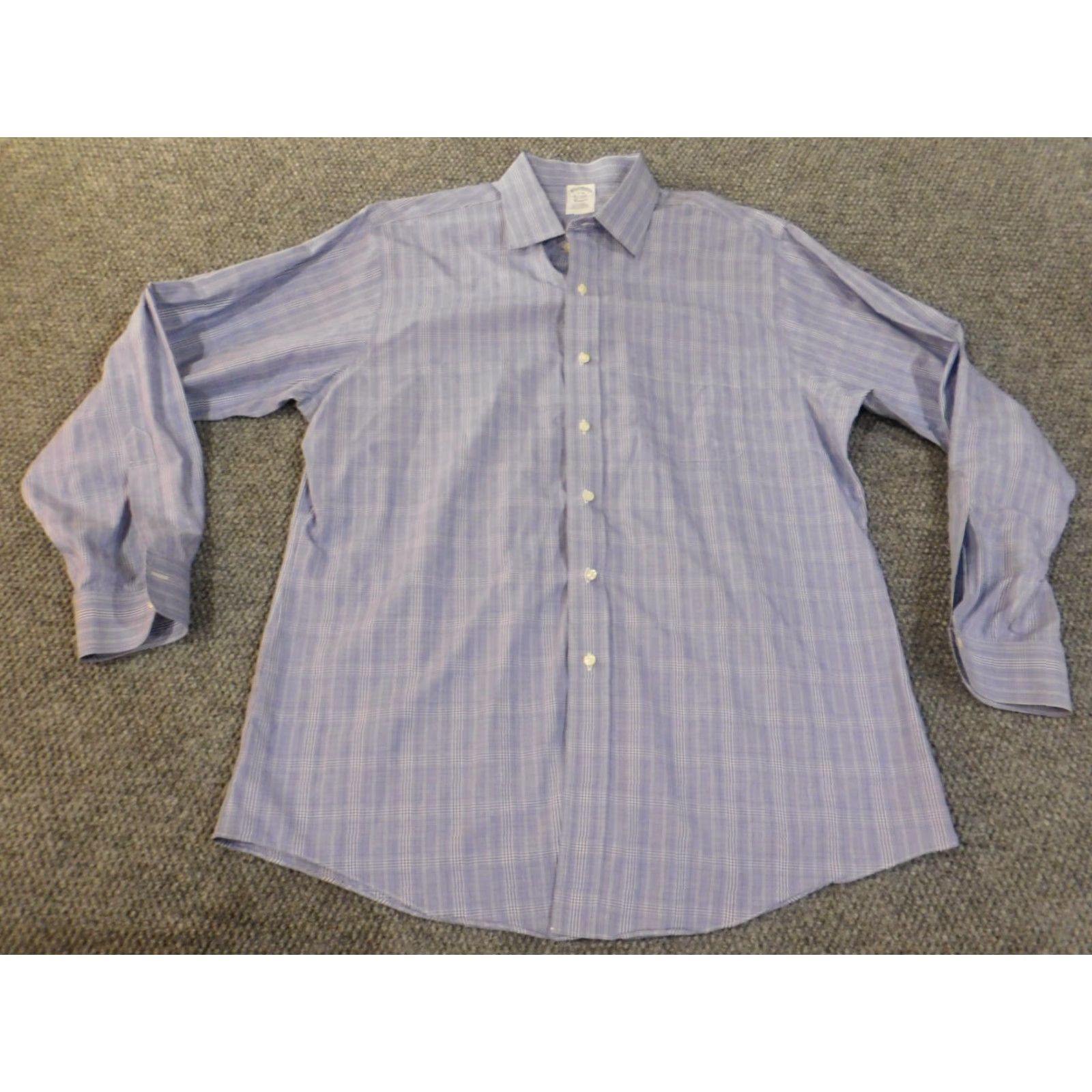Brooks Brothers Brooks Brothers Shirt 17 Mens Blue Plaid Button Down Classic Fit Business Casual Size US XL / EU 56 / 4 - 5 Thumbnail
