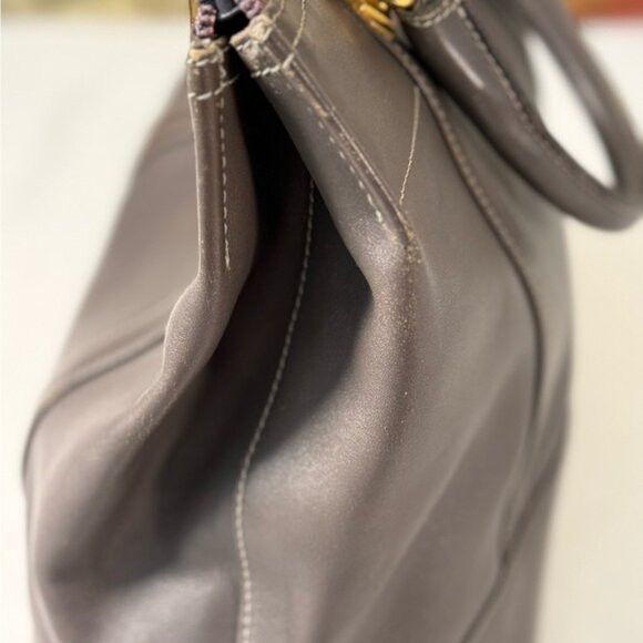 Loewe Vintage Loewe Gray Leather Top Handle Purse w/ COA 🇪🇸 Size ONE SIZE - 5 Thumbnail