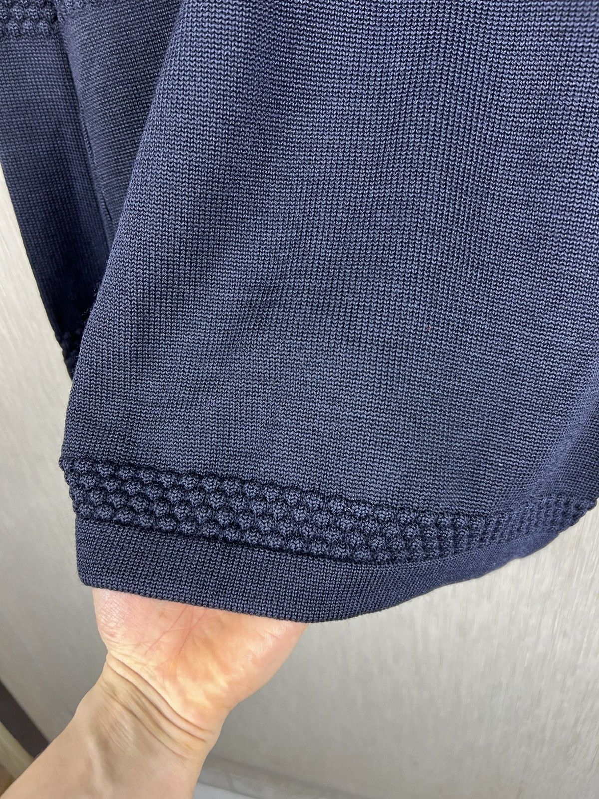 S.N.S. Herning S.N.S. Herning fisherman wool knit turtleneck sweater navy Size US M / EU 48-50 / 2 - 7 Thumbnail