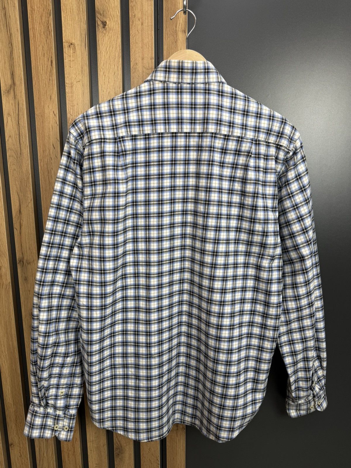 Barbour Barbour Regular Fit Plaid Shirt Blue Check Cotton Size M Size US M / EU 48-50 / 2 - 7 Thumbnail