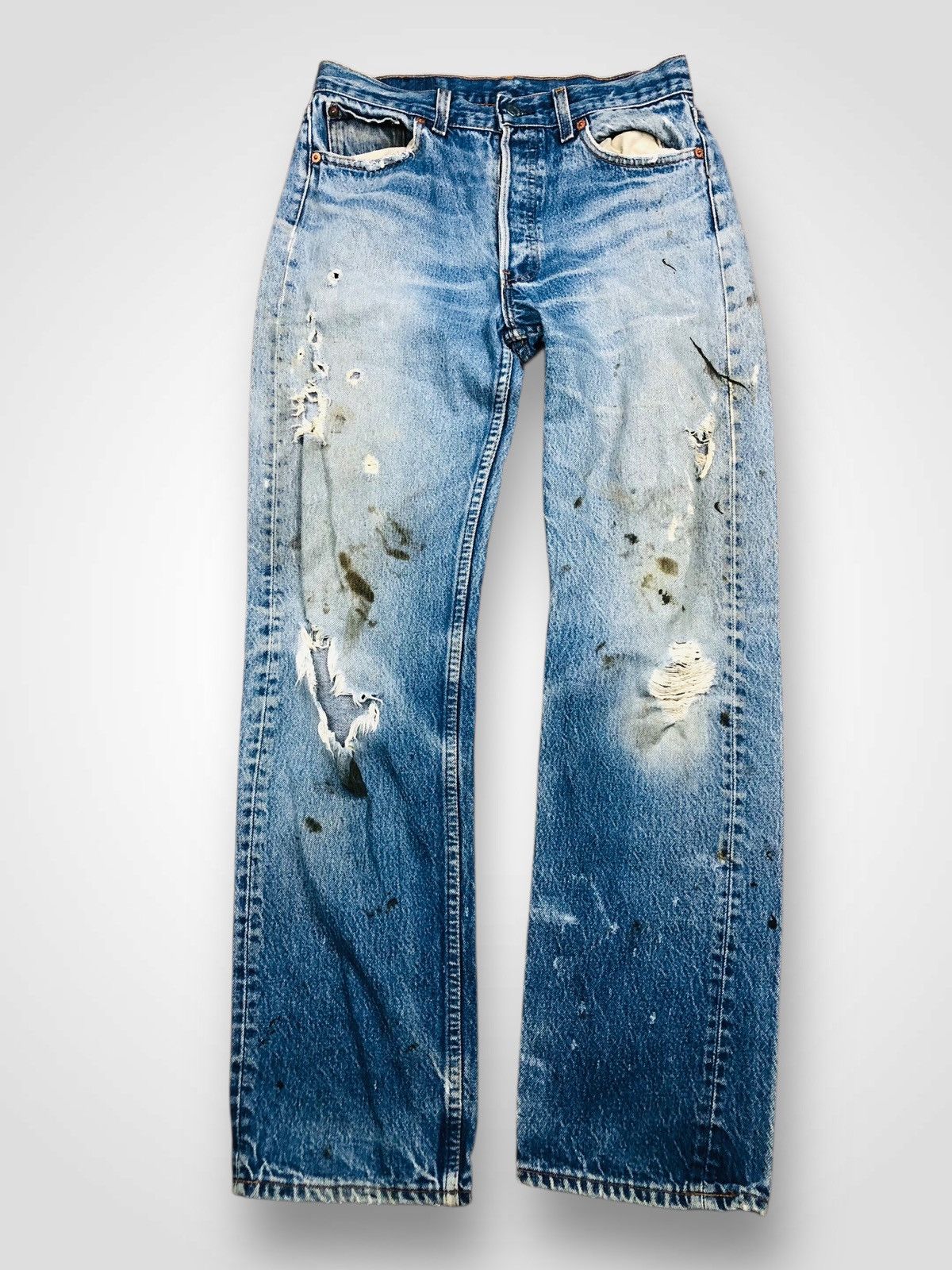 Levi's Levis Distresses Jeans (37) Size US 29 - 1 Thumbnail