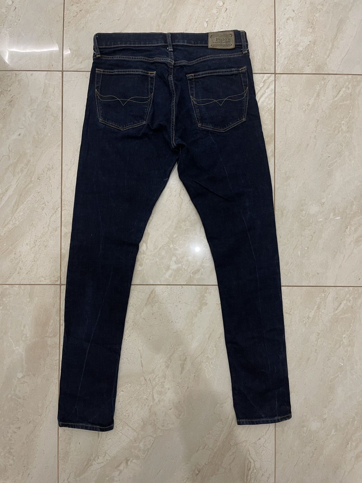 Polo Ralph Lauren Polo Ralph Lauren Dark Wash Slim Denim Jeans 34x34 Size US 34 / EU 50 - 11 Thumbnail