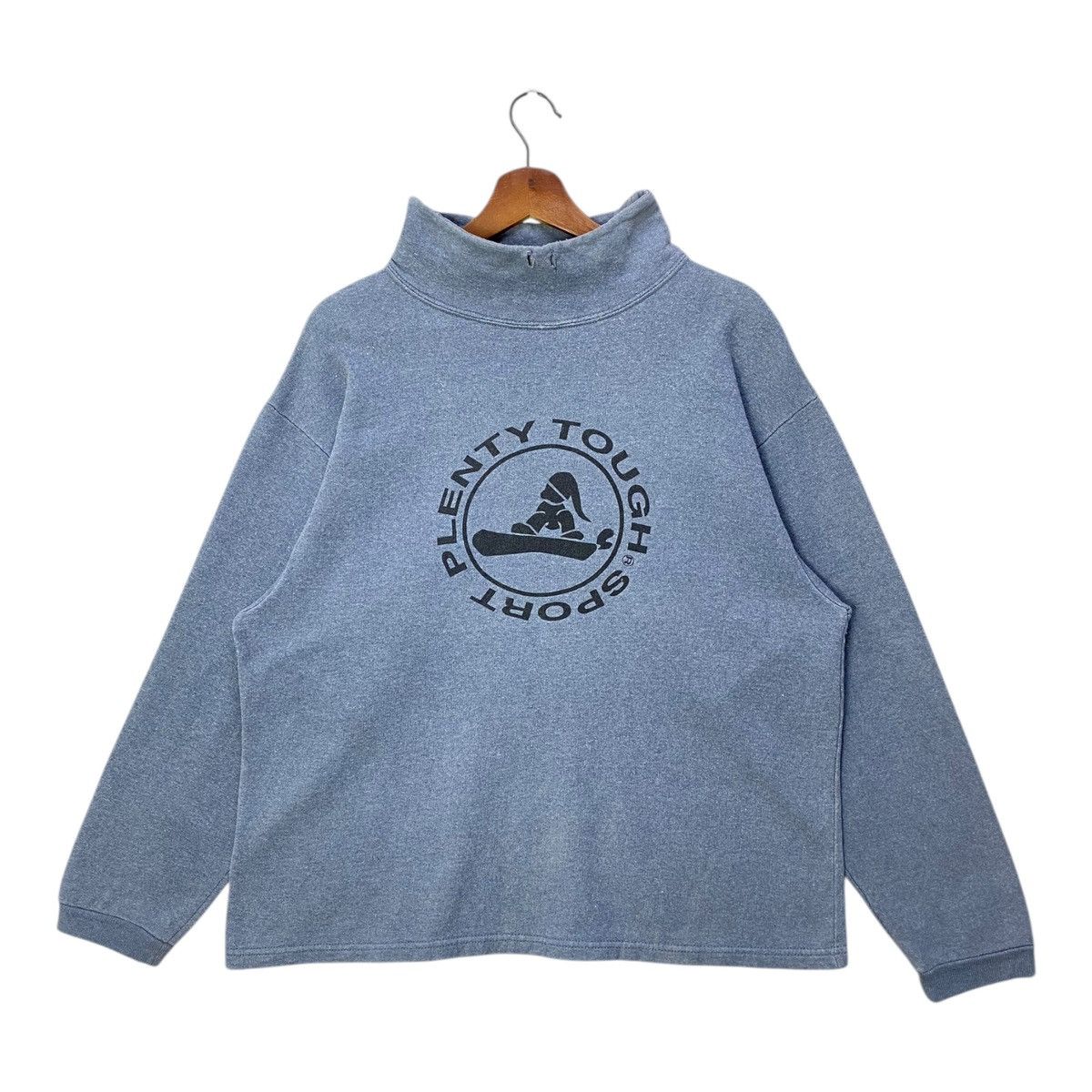 Vintage Vintage Plenty Tough Sport Sweatshirt Big Logo Turtleneck Size US L / EU 52-54 / 3 - 1 Thumbnail
