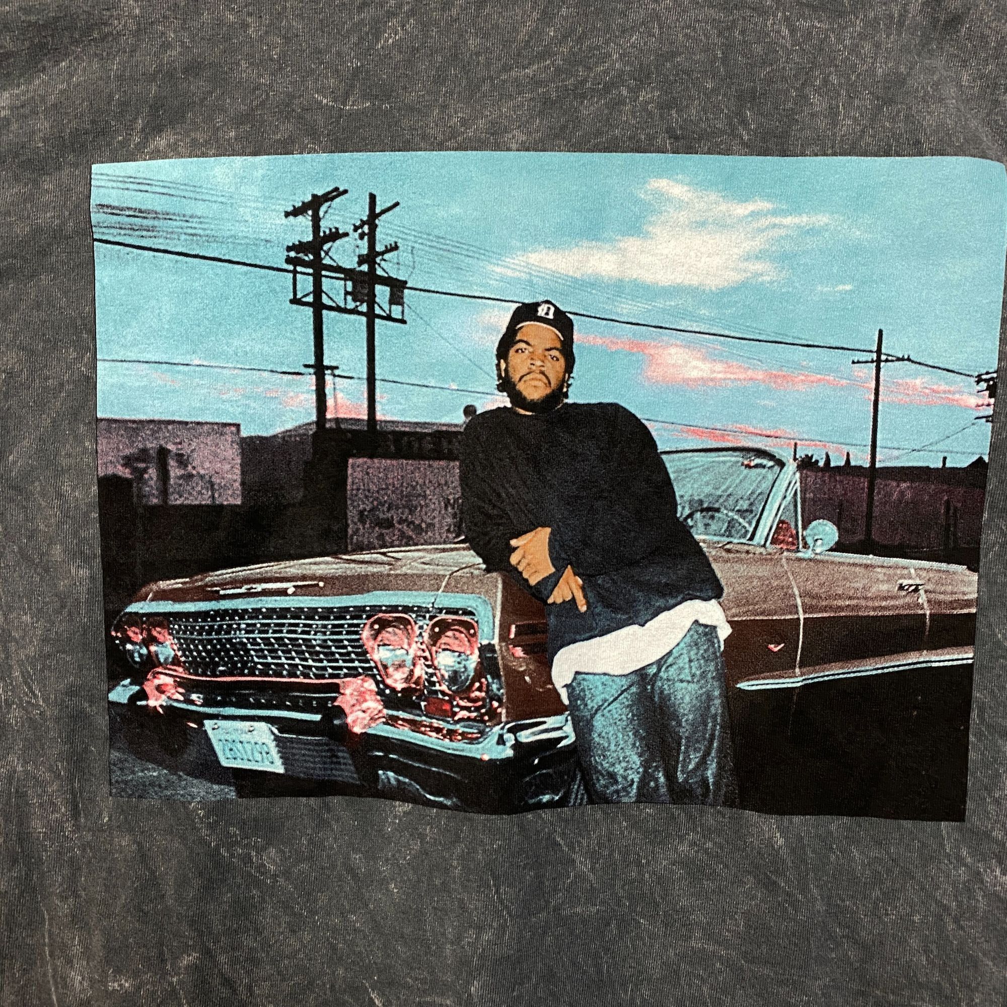 Rap Tees Ice Cube Man Down Album Hip-Hop T-Shirt Medium Size US M / EU 48-50 / 2 - 2 Thumbnail