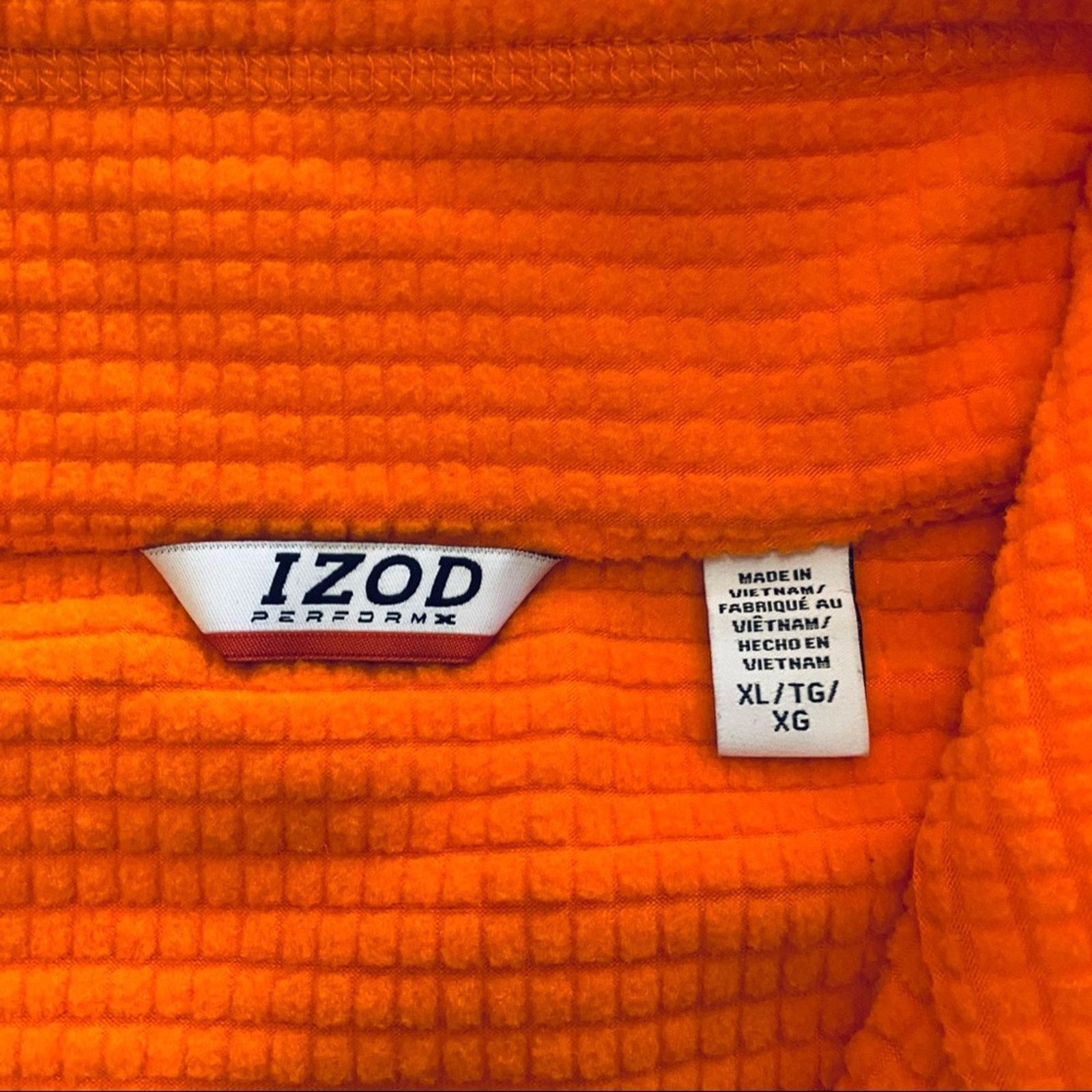 Izod Izod orange waffle quarter zip Size US XL / EU 56 / 4 - 4 Thumbnail