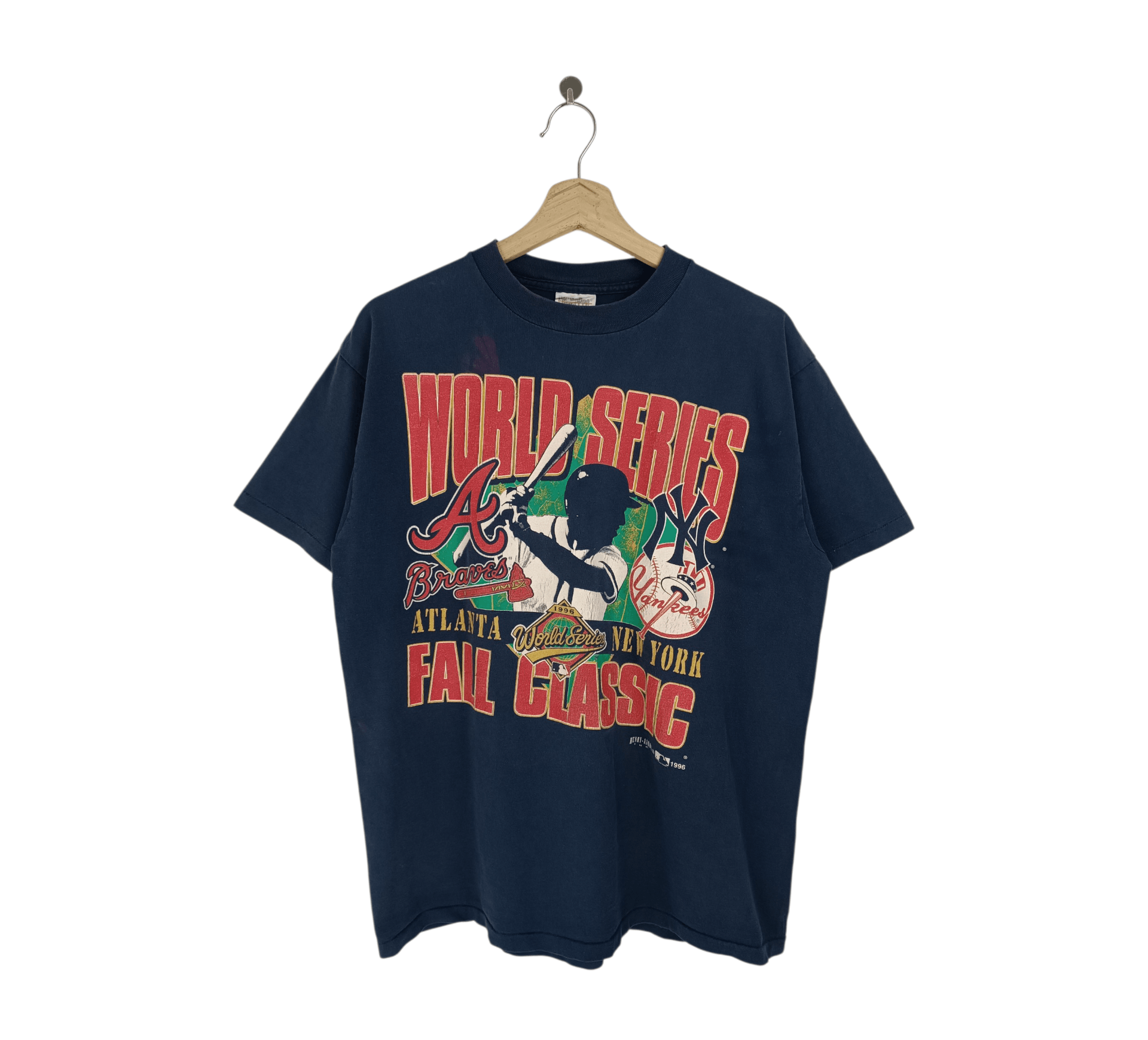 MLB VINTAGE 90'S WORLD SERIES BRAVES VS YANKEES VERY RARE MLB Size US L / EU 52-54 / 3 - 1 Thumbnail