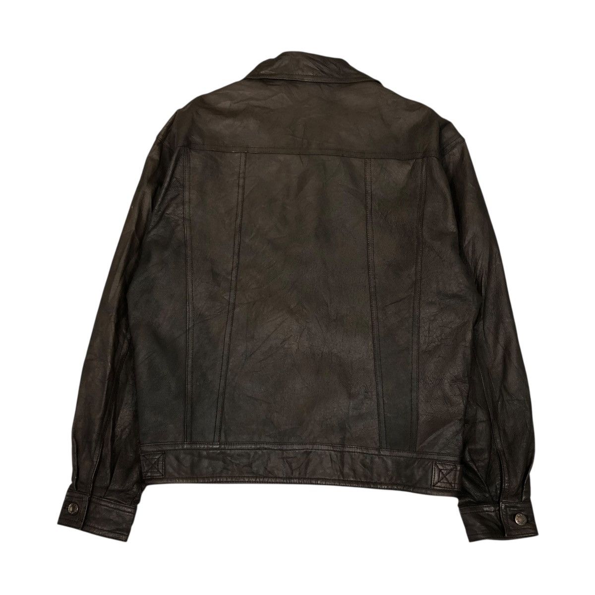 Japanese Brand 🔥VINTAGE BIKER LEATHER JACKET ALL THE WAY ISSEY MIYAKE Size US L / EU 52-54 / 3 - 2 Thumbnail