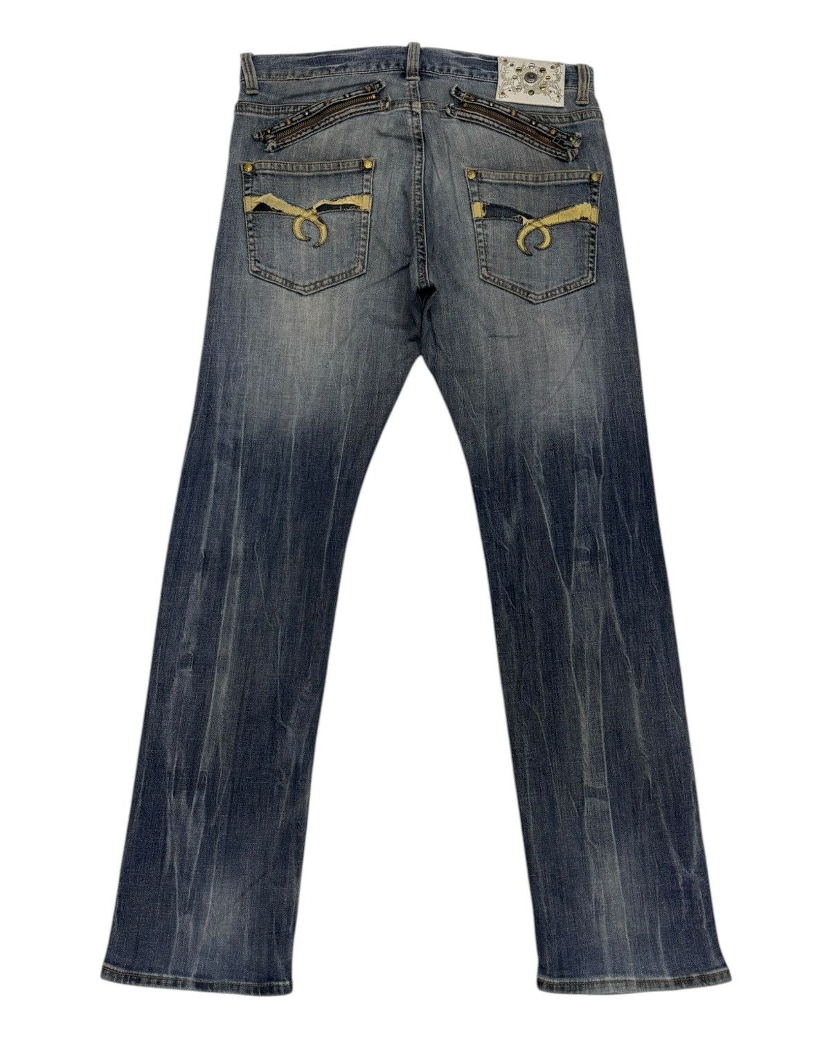 Hysteric Glamour VINTAGE JAPANESE BRAND VILLAND CLAWMARK DISTRESS DENIM JEAN Size US 36 / EU 52 - 8 Thumbnail