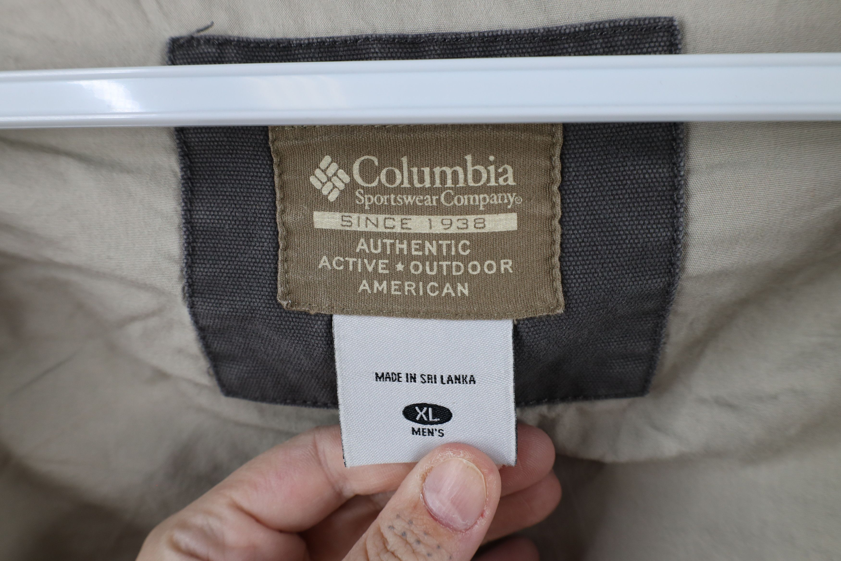 Columbia × Vintage Vintage Columbia Full Zip Canvas Bomber Jacket Beige Size US XL / EU 56 / 4 - 9 Thumbnail