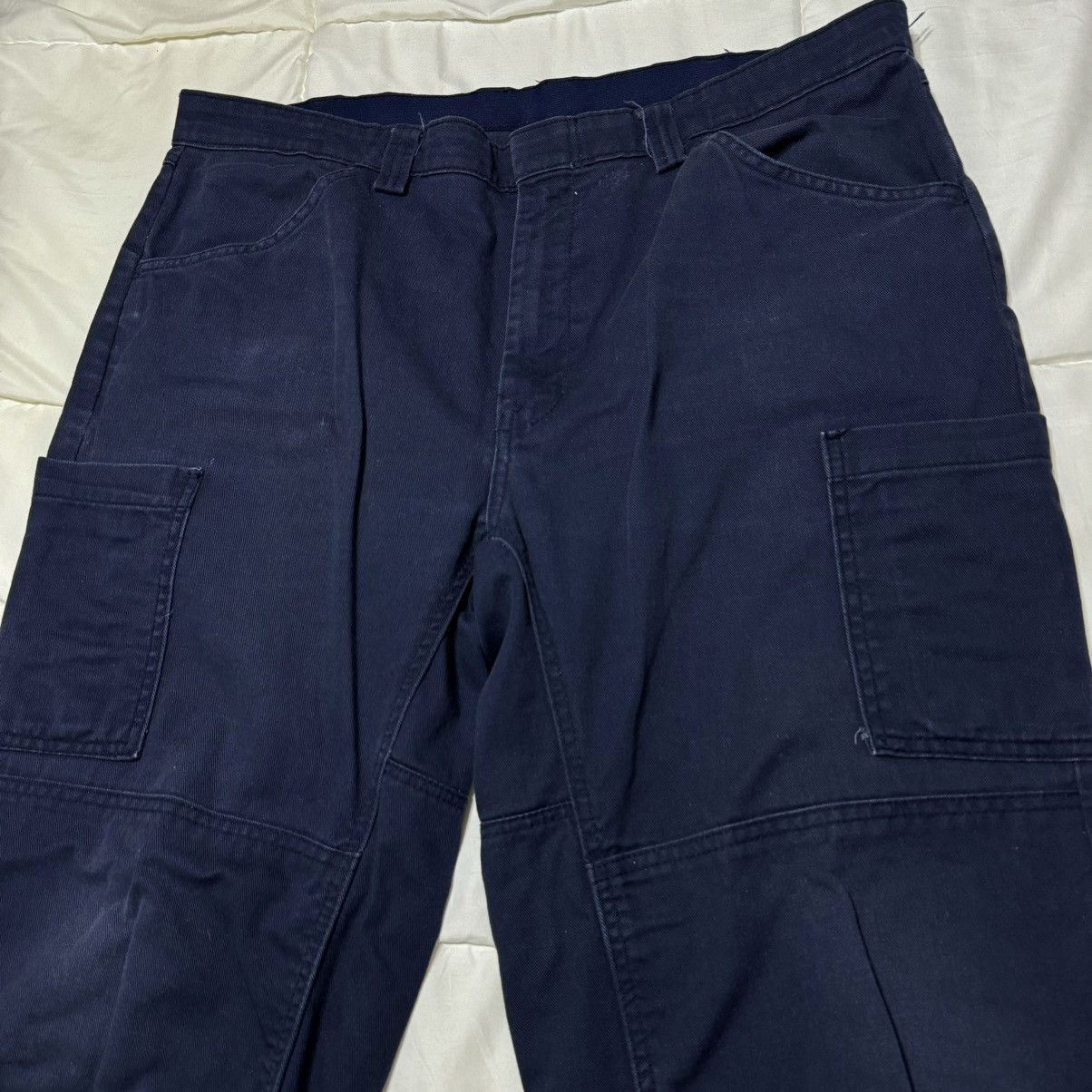 Vintage Vintage Navy Blue Cargo Pants Cargos Size US 40 / EU 56 - 6 Thumbnail