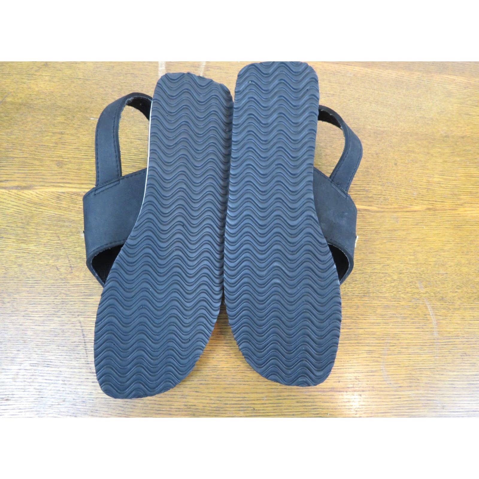 Vintage Laguna Dockers Ladies Black Slide Sandal 7/8 Women's Flip Flop White Stripes Stars N/A Size US 7 / IT 37 - 5 Thumbnail