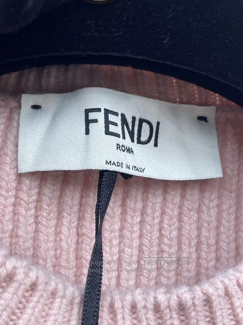 Fendi Fendi Pink Double F Logo Turtleneck Size XXS / US 00 / IT 34 - 7 Thumbnail