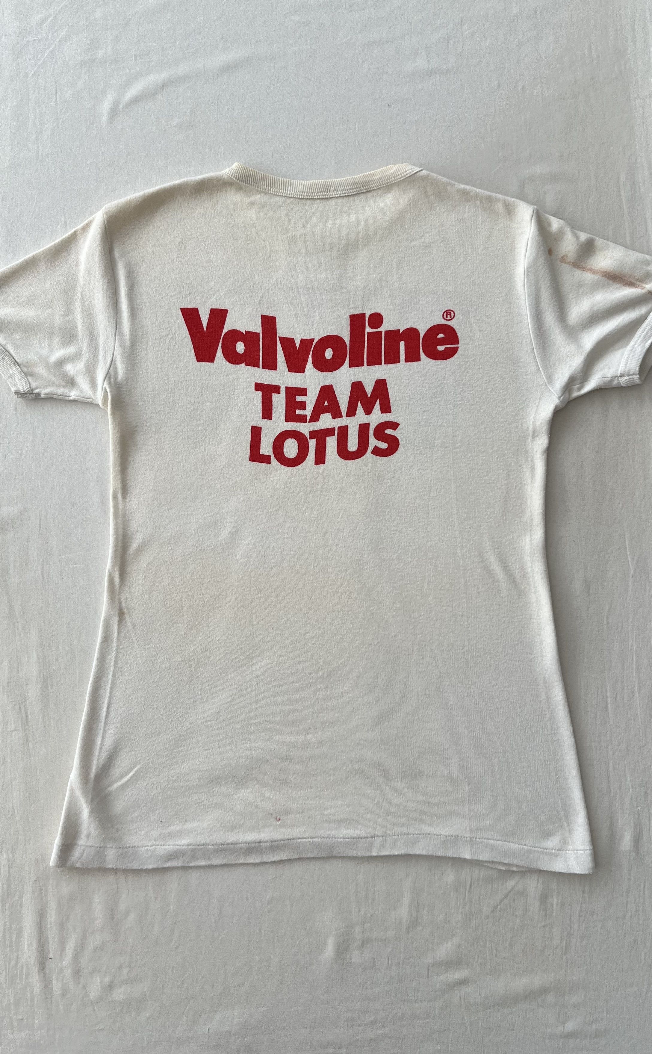 Formula 1 Vintage 70s Team Lotus Valvoline Formula 1 F1 Ringer T-shirt Size US M / EU 48-50 / 2 - 16 Thumbnail