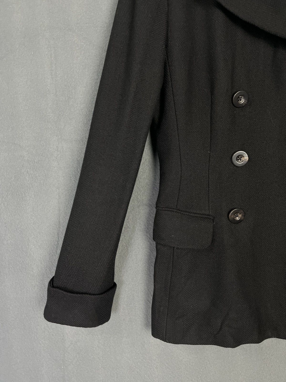Ralph Lauren Ralph Lauren Black Wool Double Breasted Jacket Size S / US 4 / IT 40 - 4 Thumbnail